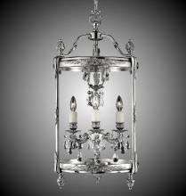 American Brass & Crystal LT2213-A-01G-PI - Three Light Lantern